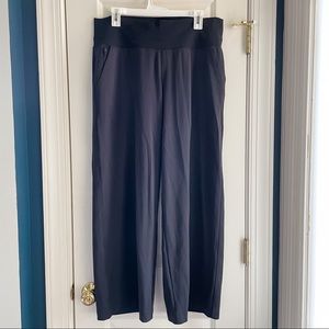 Athleta Venice Wide Leg Pant Black Size L Petite